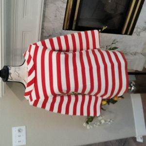 NWOT Boden Striped Portrait Collar Blouse